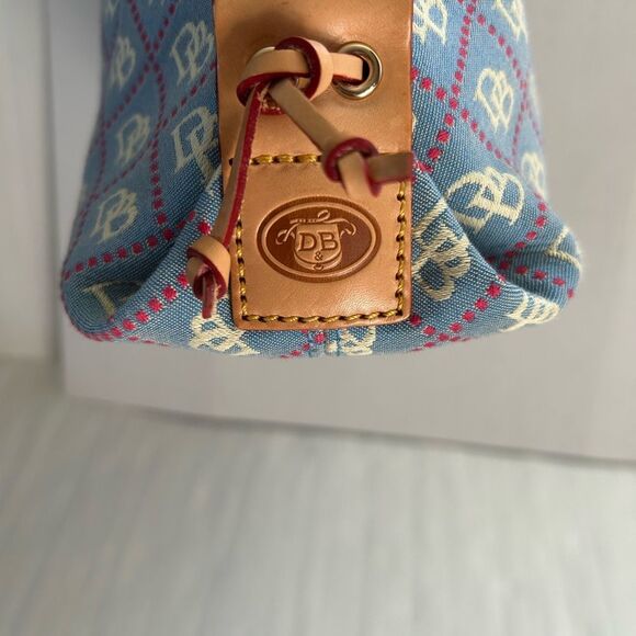 Dooney & Bourke Signature Fabric Shoulder East/West Slouch Handbag - Picture 5 of 16